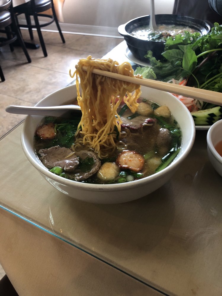Soup and Egg Noodle Bowl