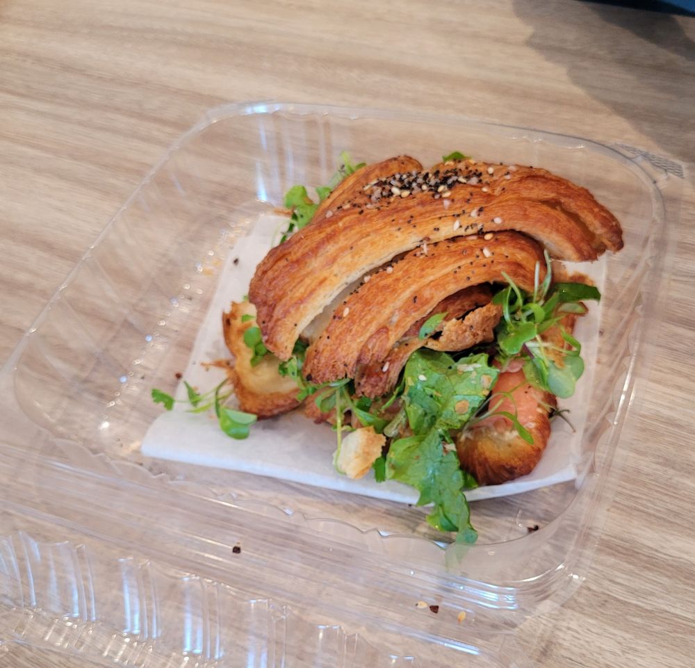 Smoked Salmon Croissant Sandwich