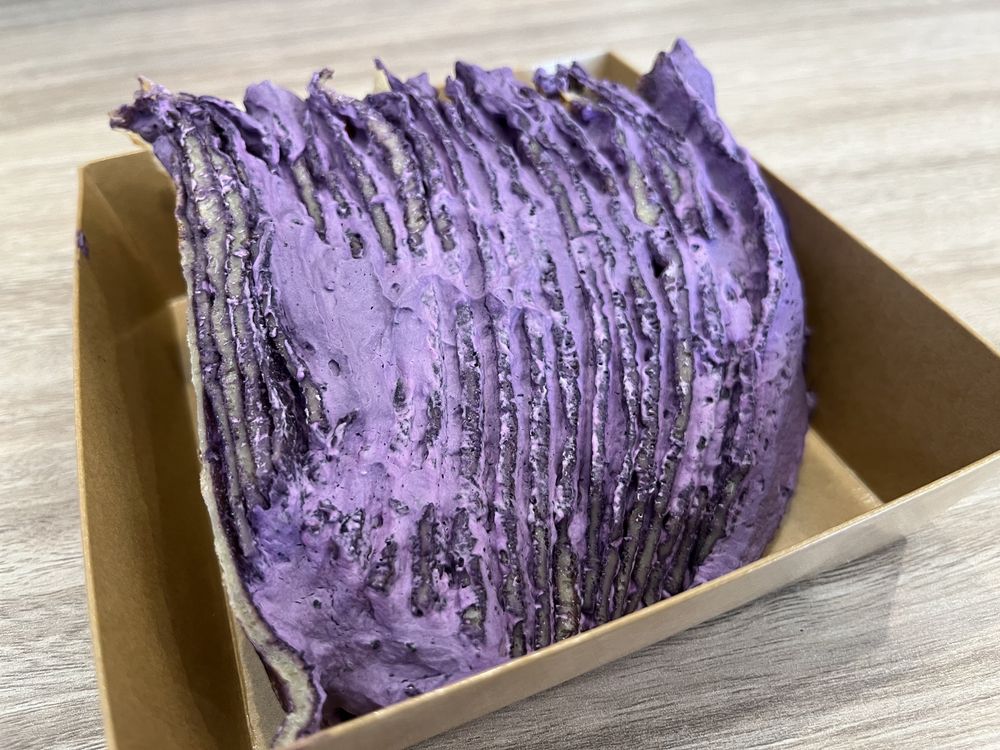 Ube Crepe Cake