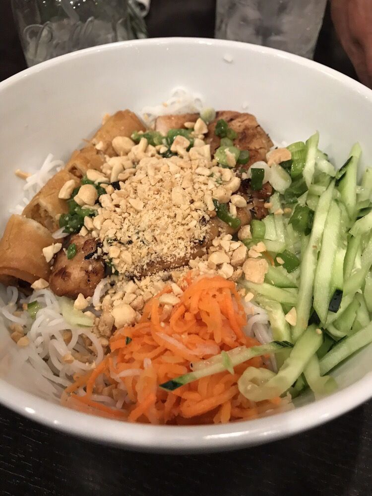 Pork Chicken Shrimp Noodle Bowl