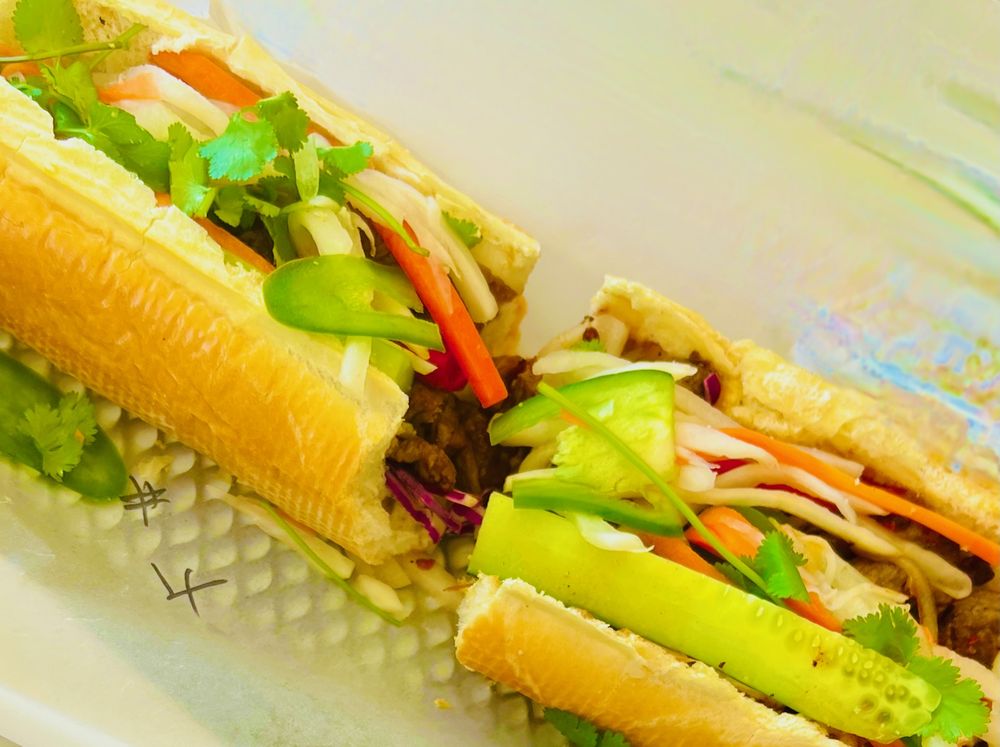 Shaken Beef Banh Mi