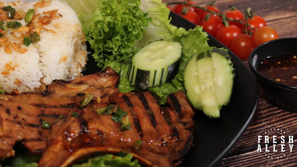 Honey Pork Chop Jasmine Rice