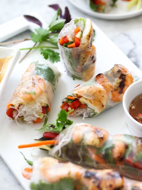 Garlic Shrimp Summer Rolls