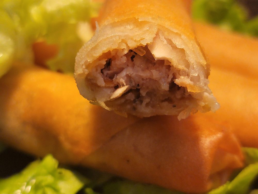 Grilled Pork & Egg Rolls Vermicelli Bowl