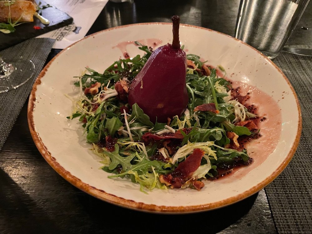 Poached Pear Salad