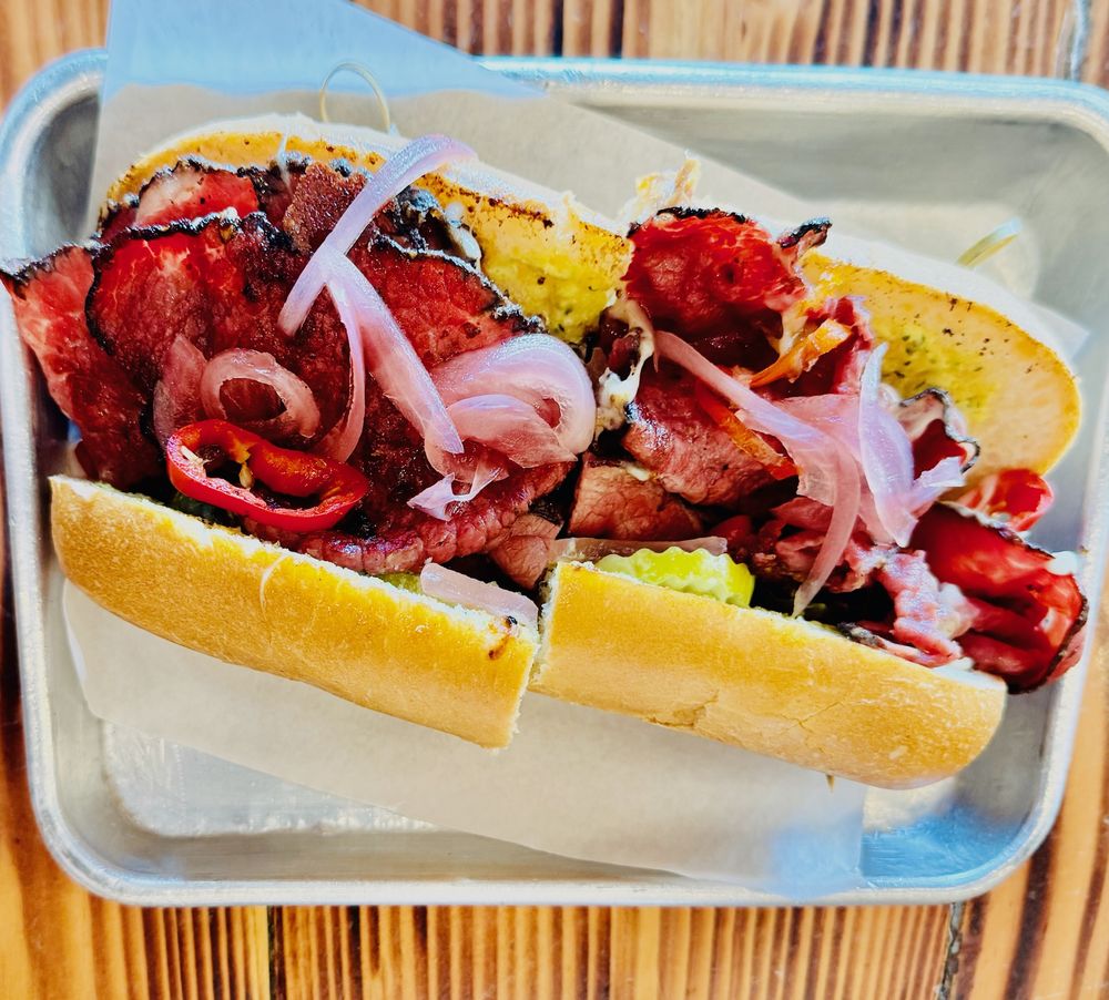 Hot Pastrami Sandwich