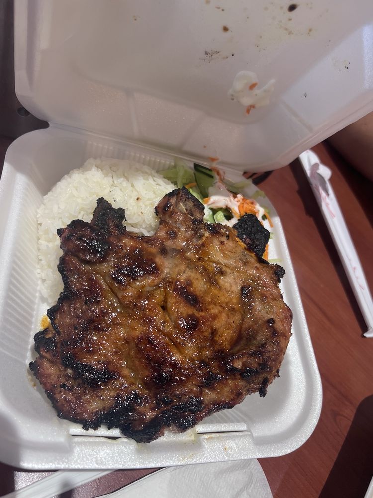 Grilled Pork Chops Plate