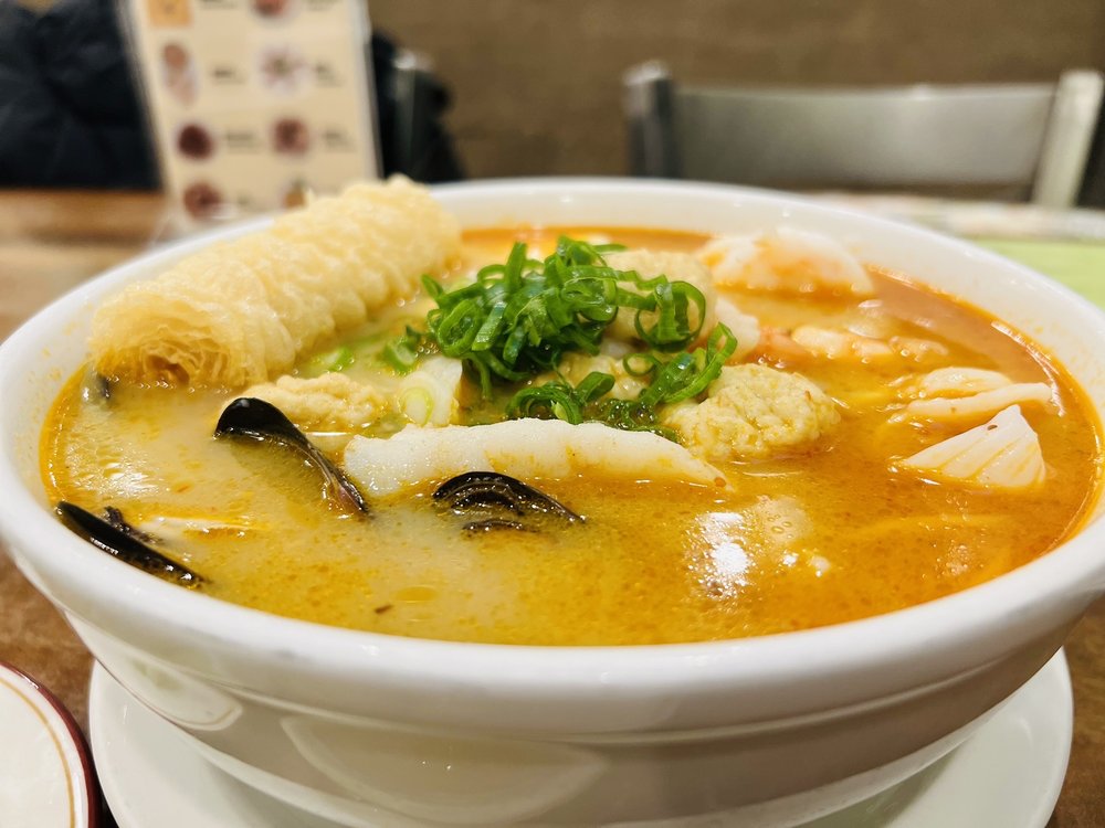Seafood Laksa in Rice Noodle