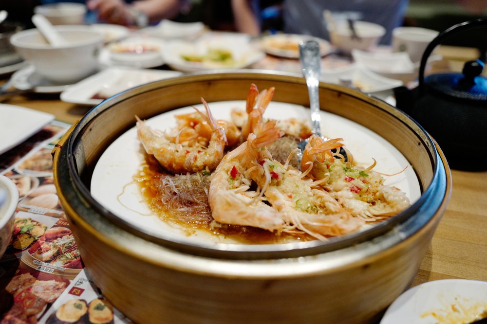 Steamed Garlic Shrimp