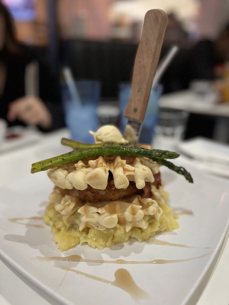 Chicken and Waffles Breakfast