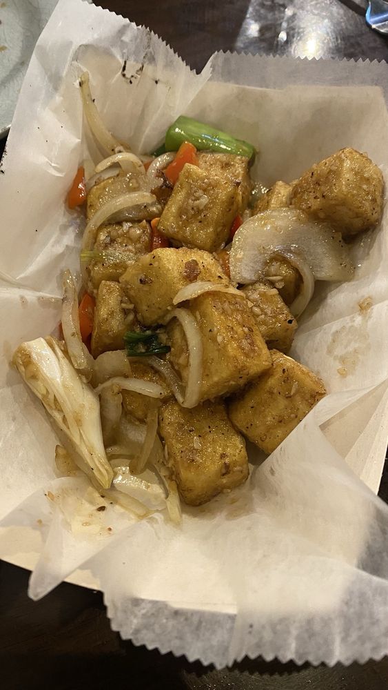 Garlic Spicy Crispy Tofu