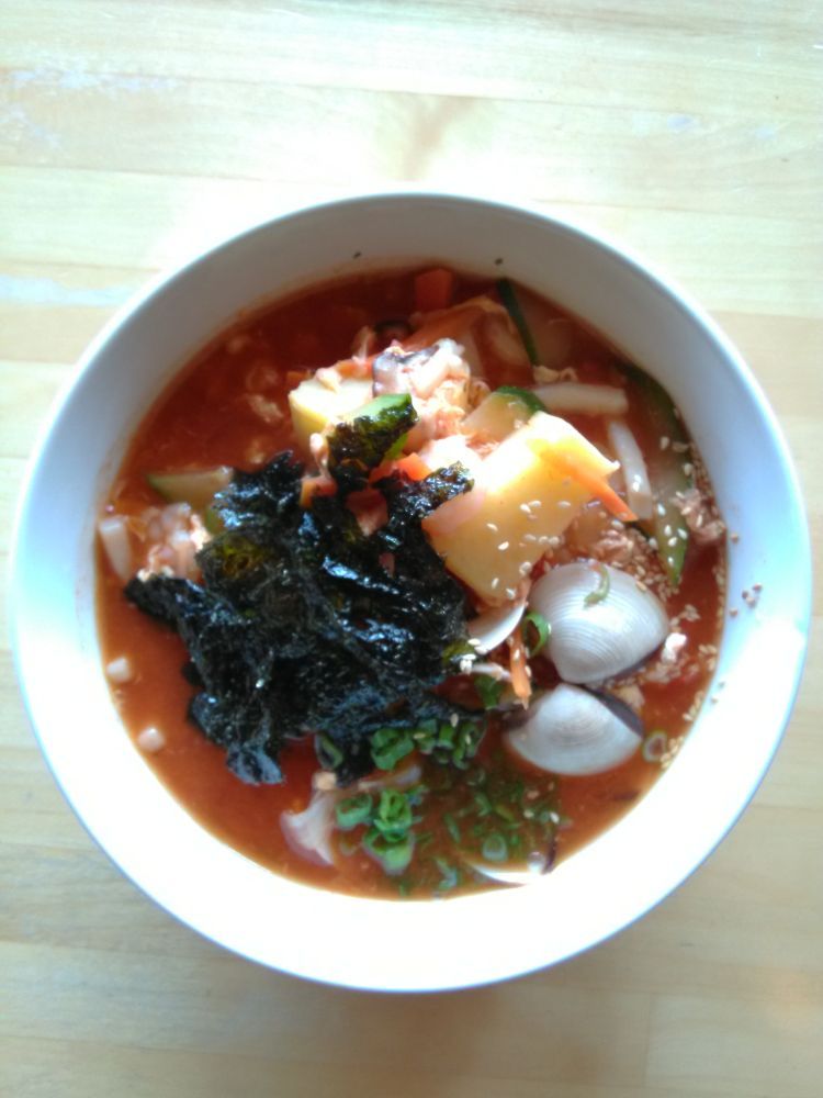 Curry Udon Noodles with Chicken