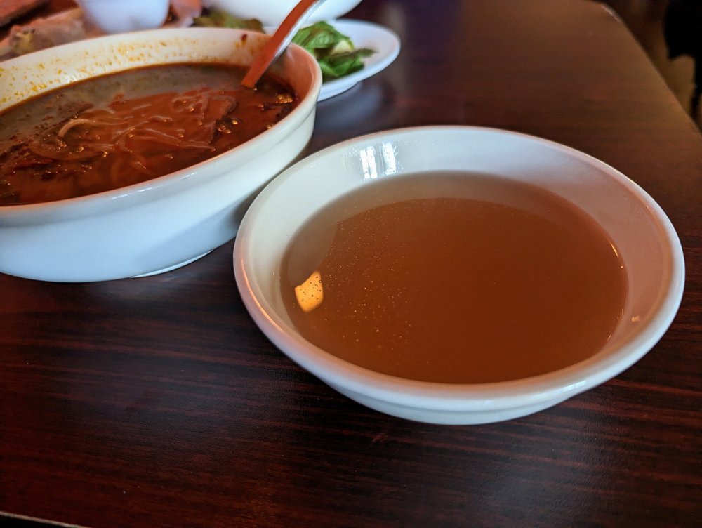 Half Empty Pho Broth Soup