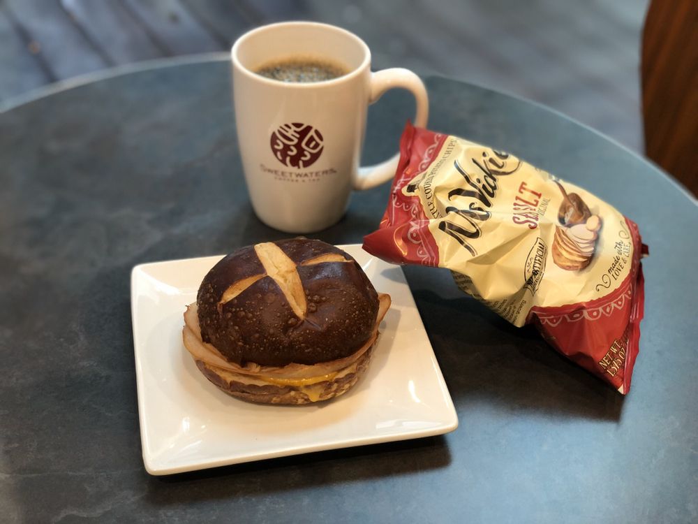 Ham and Cheese Pretzel Sandwich