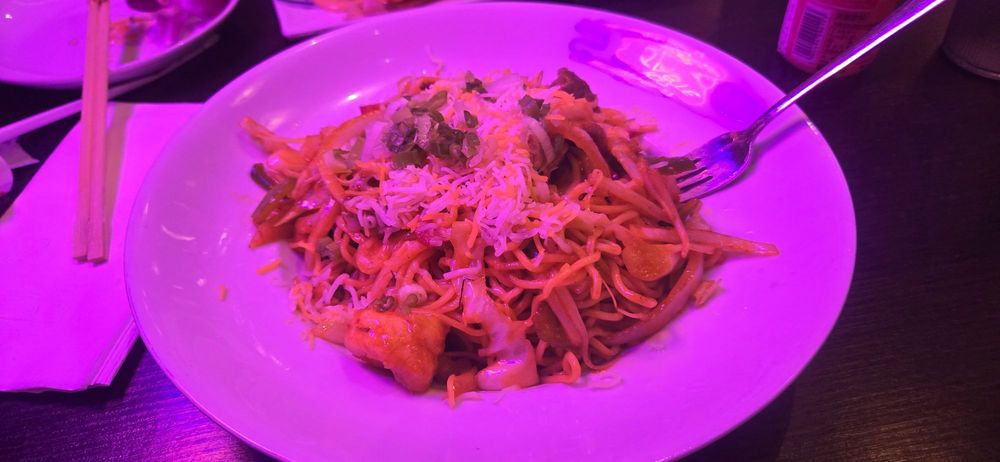 Cheesy Noodle on Fire / 芝士炒面