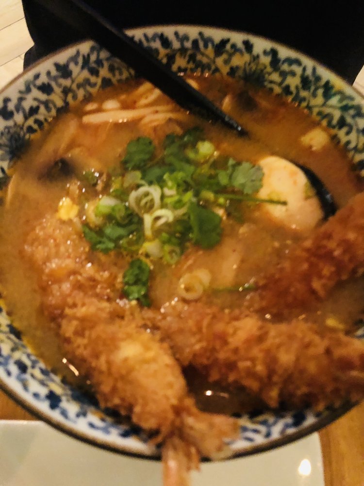 Shrimp Tempura Tom Yum Ramen