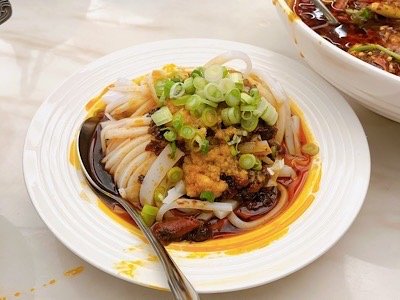 Spicy Sichuan Cold Noodle with Peanuts