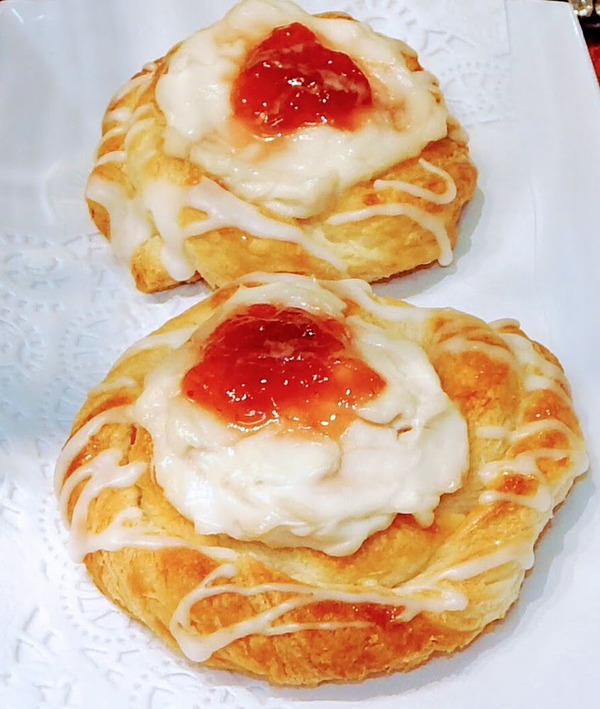 Strawberry Cream "cheese" Danish
