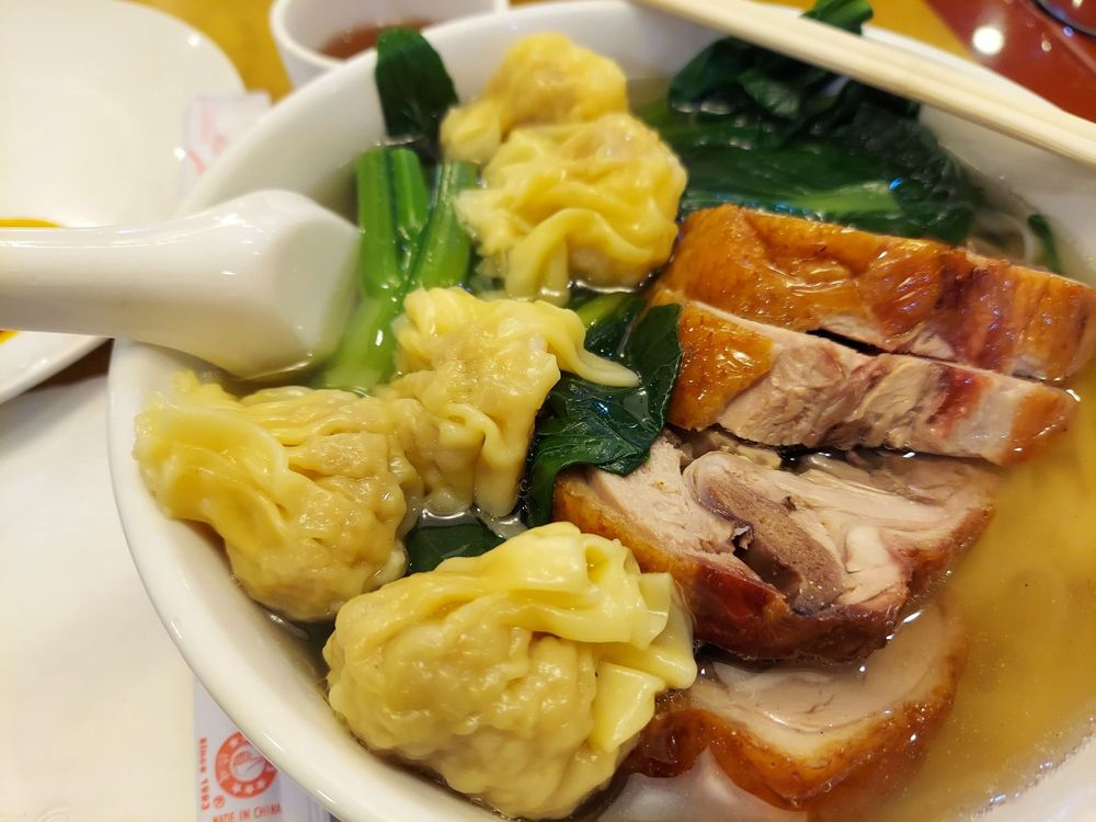 Roasted Duck Egg Noodle Soup