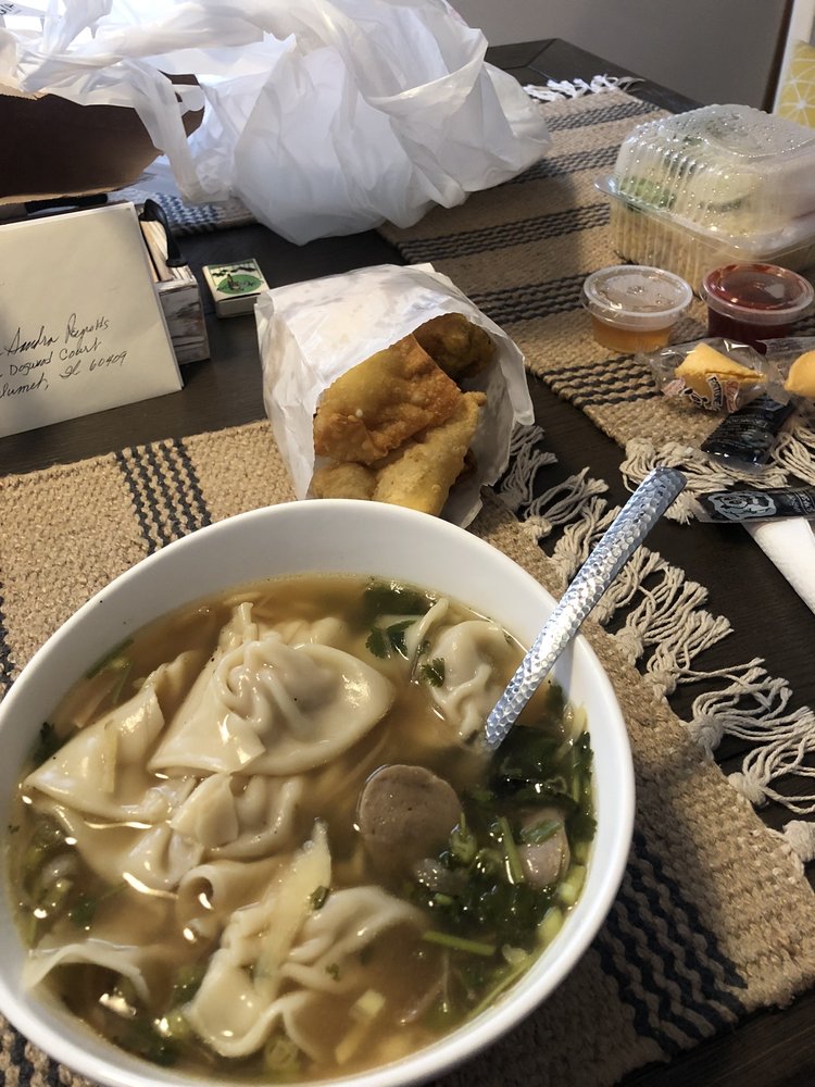 Wonton Egg Noodle Soup