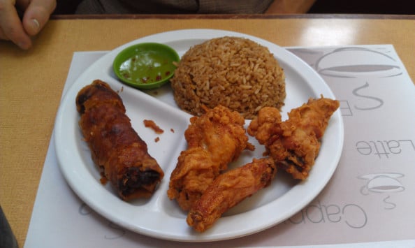 Chicken Wings and Fried Rice