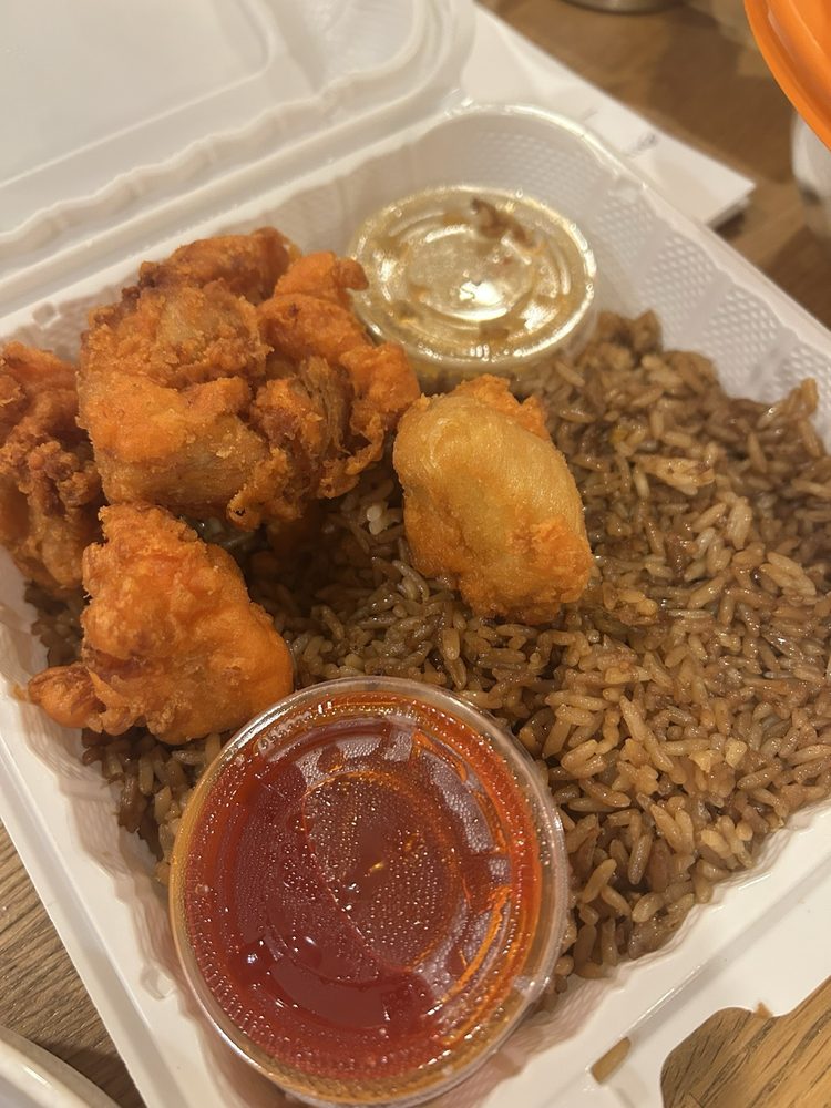 Sweet and Sour Chicken and Fried Rice