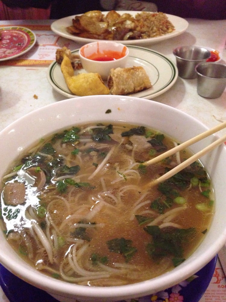 Pho Dac Biet with Rice Noodle in Beef Broth