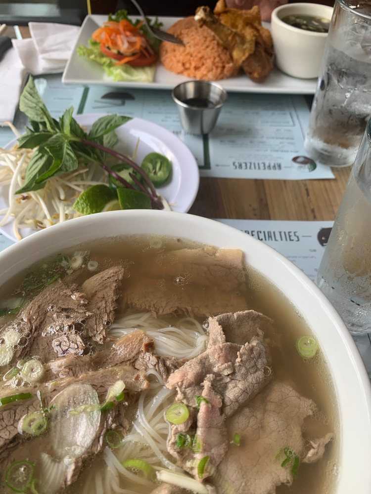 Rare Eye Round Steak Pho