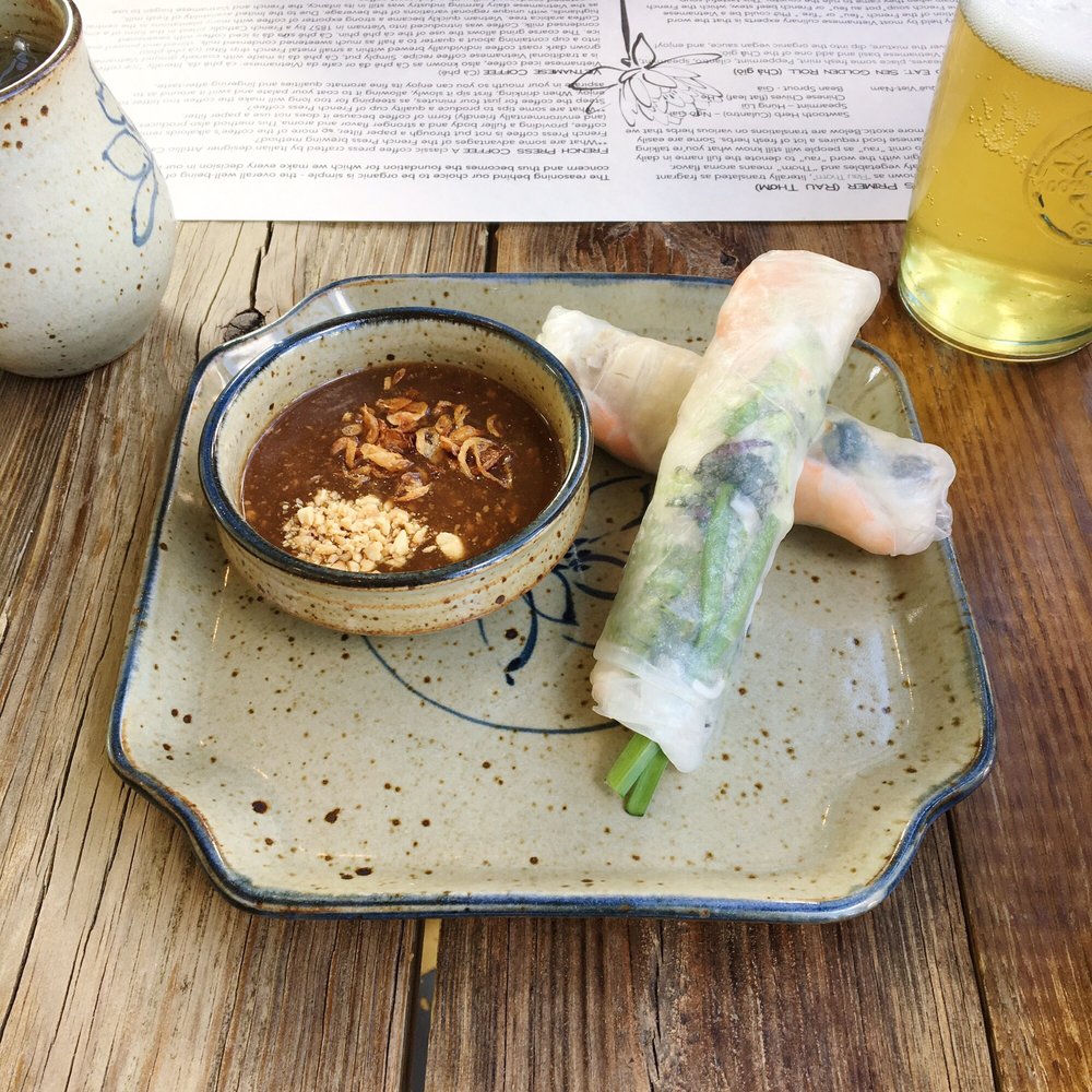 Fresh Brown Spring Rolls