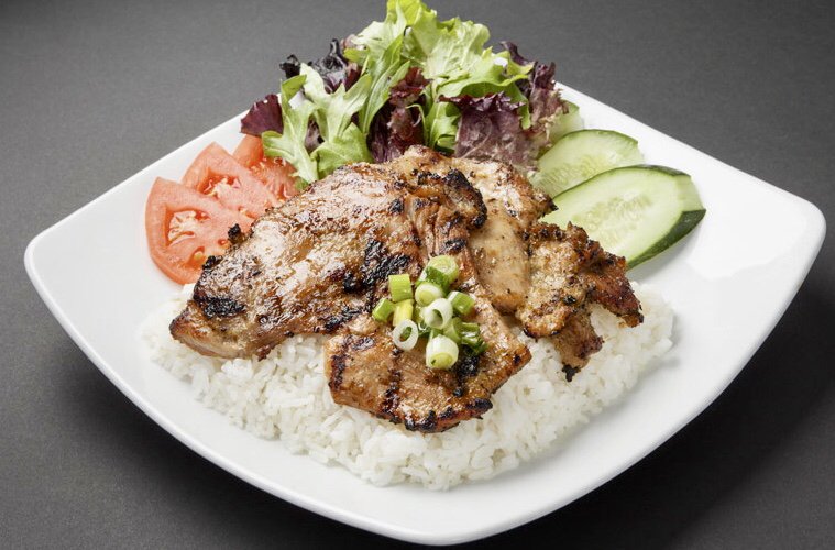 Grilled Pork Chops Rice