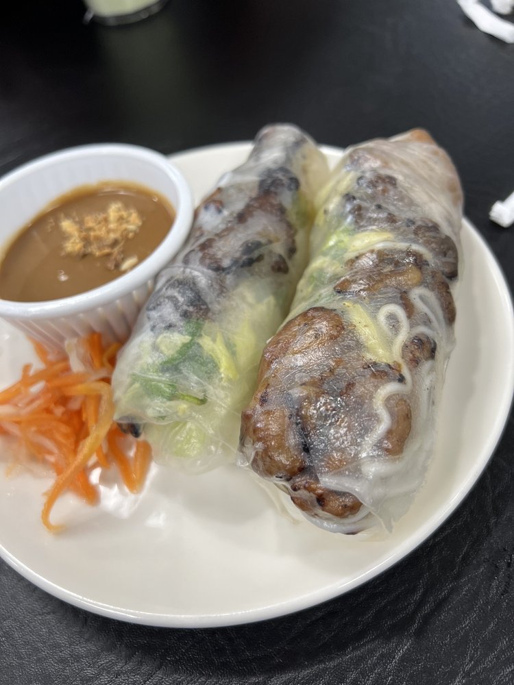 Grilled Pork Spring Rolls