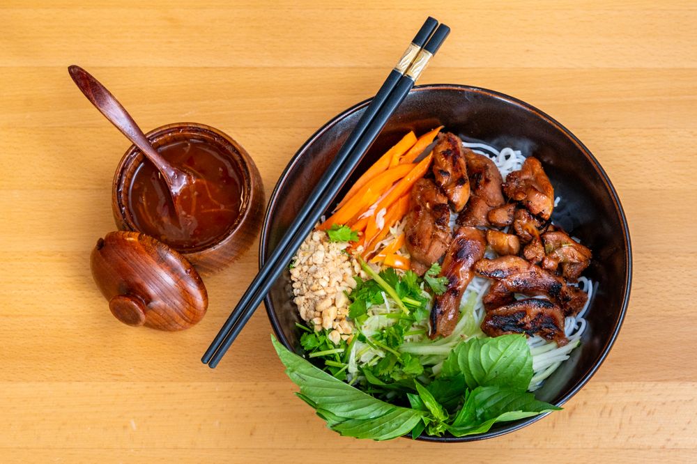 Grilled Chicken Vermicelli Bowl - Bún Gà Nướng