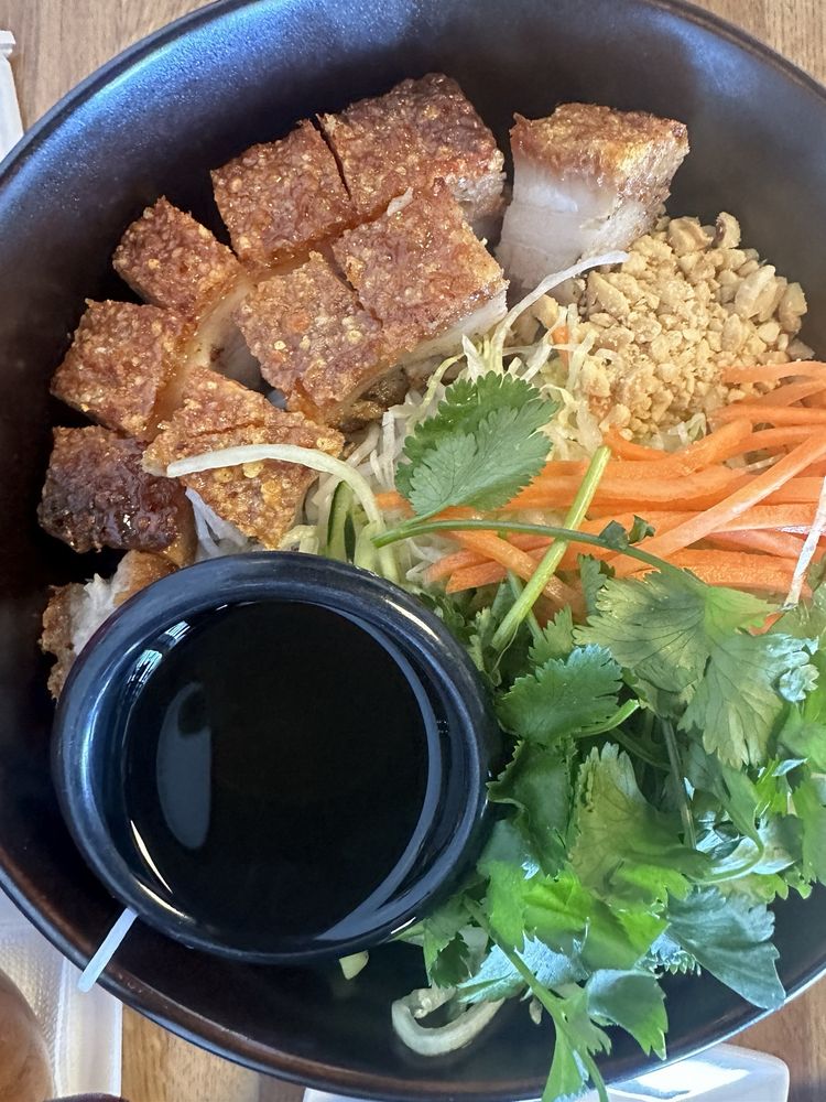 Crispy Pork Belly Vermicelli Bowl - Bún Heo Quay