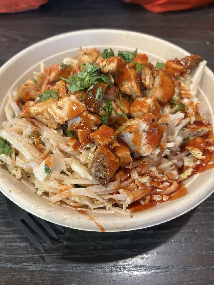 Spicy Thai Chicken & Rice Noodles