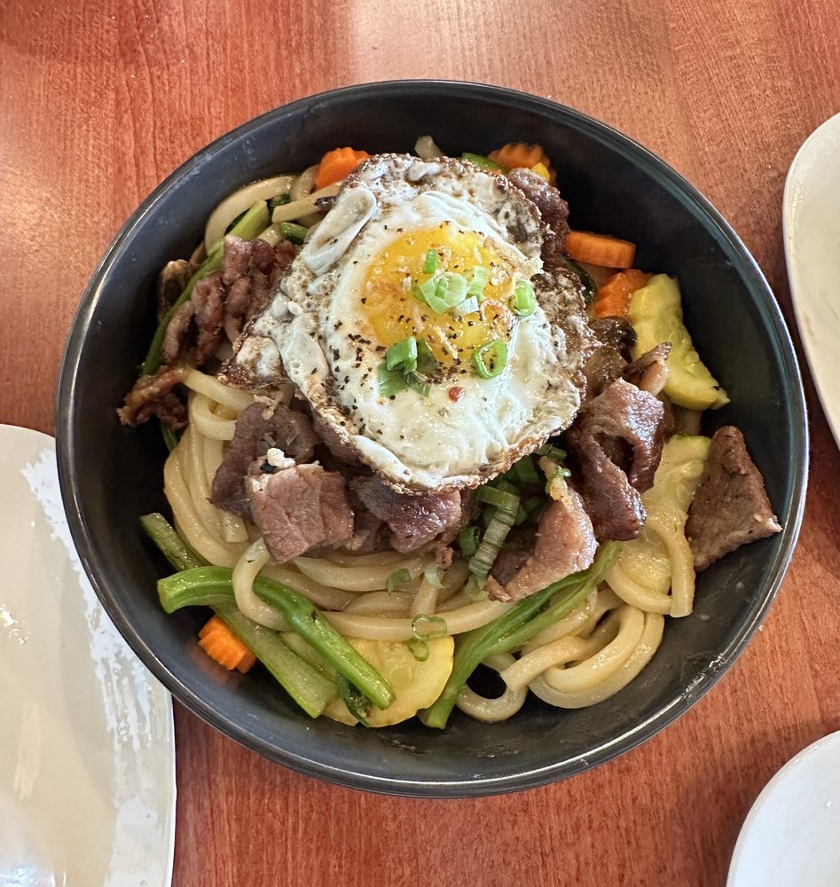 Grilled Pork Udon Noodles