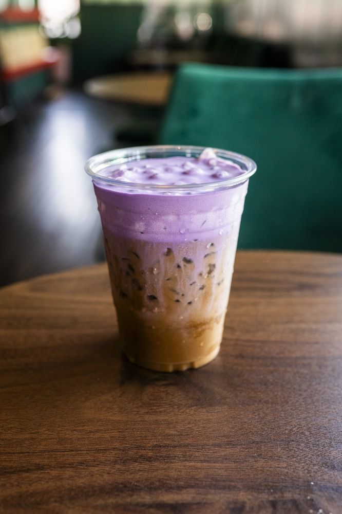 Ube Foam Matcha Latte