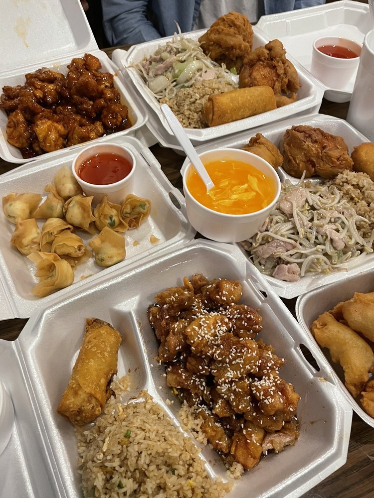 Tangerine Chicken and Egg Roll