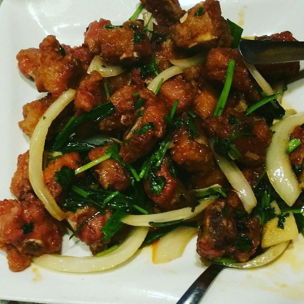 Spicy Salted Pork Spare Ribs