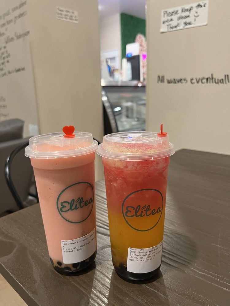 Peach & Strawberry Smoothie/