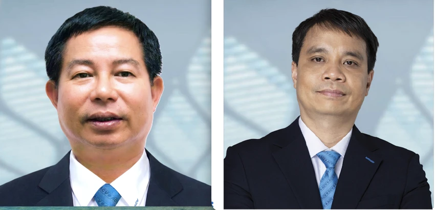 Ông Nguyễn Tiến Việt (bên trái) và ông Vũ Thế Phiệt.