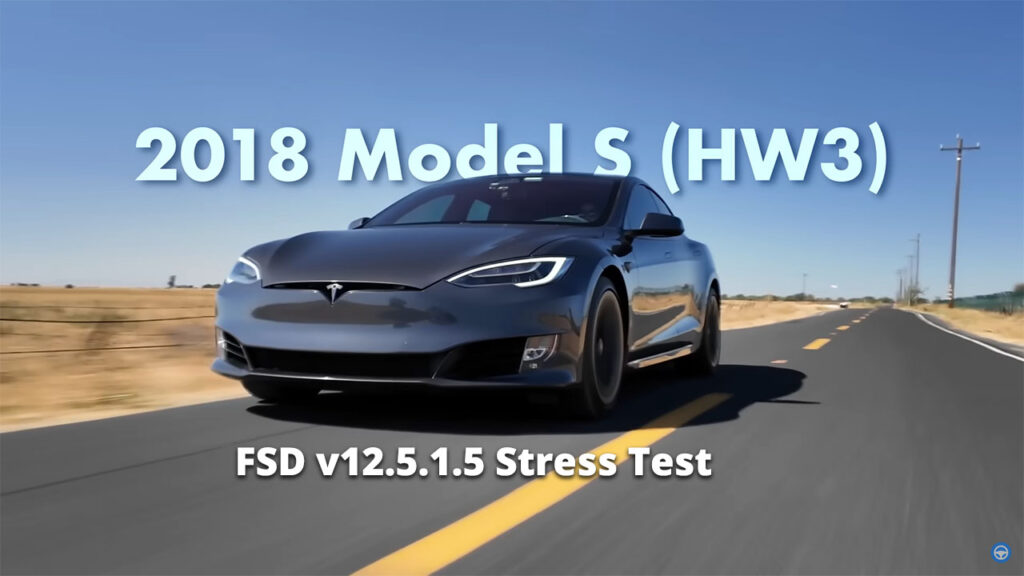 Tesla Model S chạy thử nghiệm FSD v12.5.1.5 – phiên bản vừa được California và Texas phê duyệt cho Robotaxi thương mại không cần giám sát.