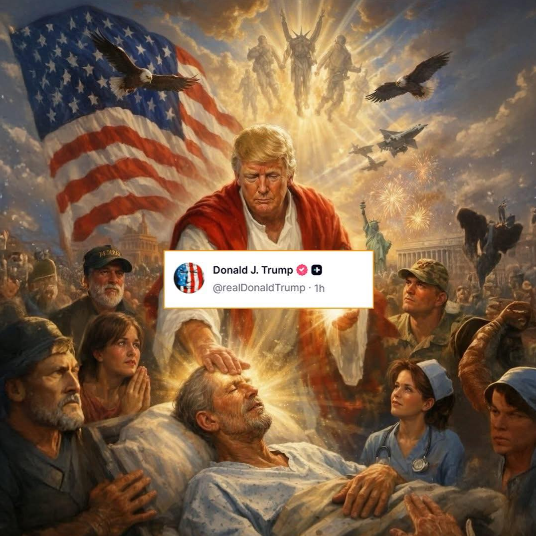 bài đăng trên Truth Social của Tổng thống Donald Trump, trong đó ông tự so sánh bản thân với Chúa Jesus