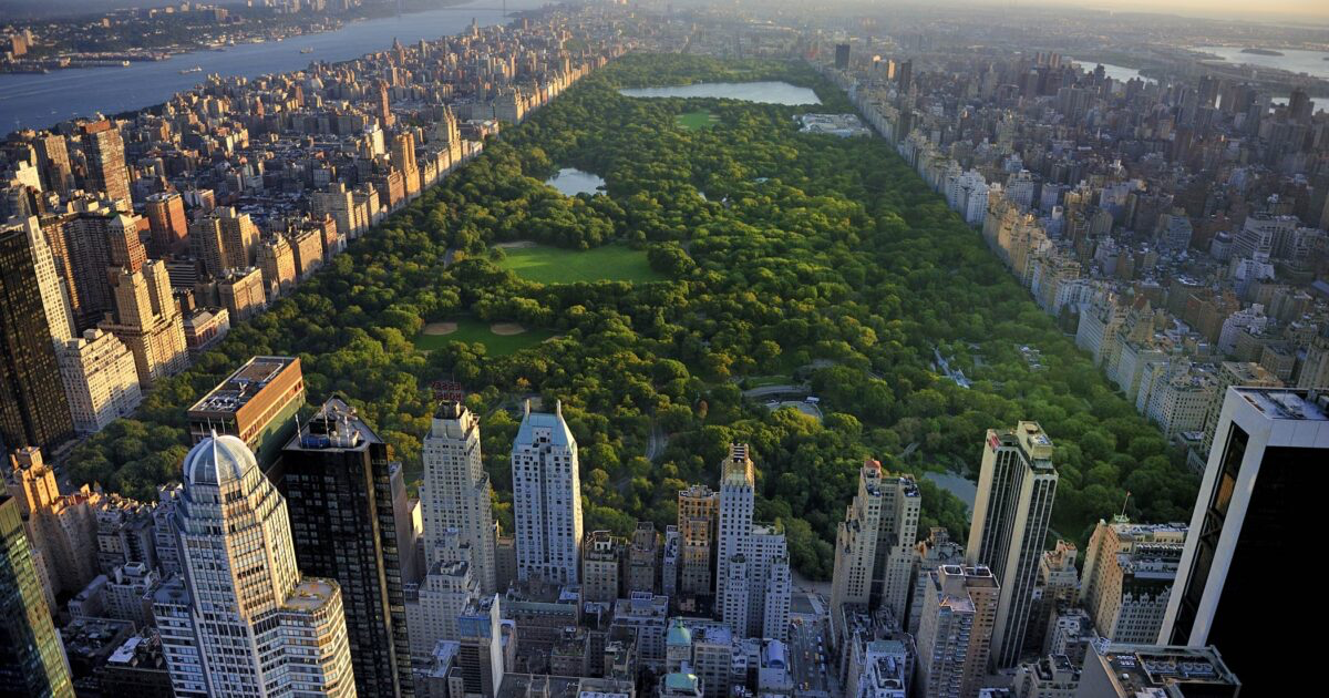 Toàn cảnh Central Park nhìn từ trên cao.