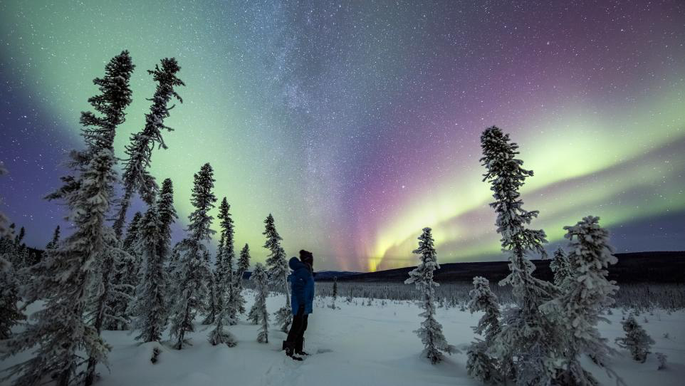Cực quang tại khu vực Fairbanks, Alaska
