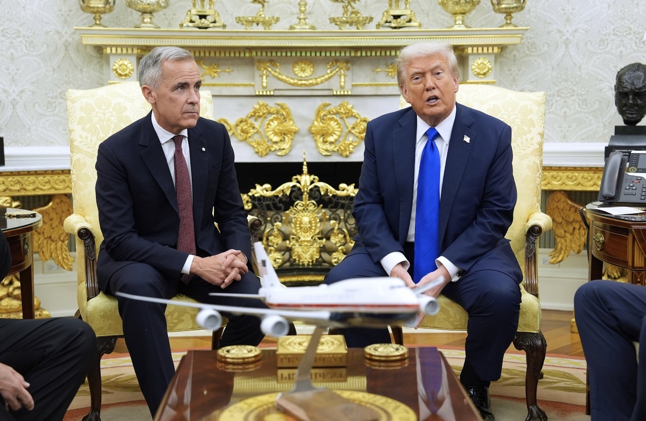 Thủ tướng Mark Carney và Tổng thống Donald Trump trong một cuộc gặp trước đó. Nguồn: ABC News