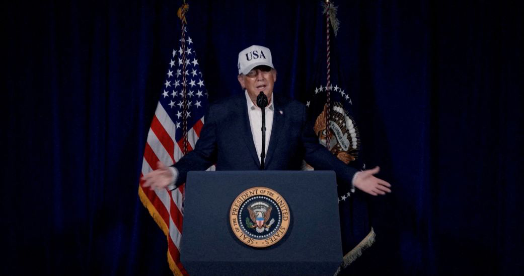 Tổng thống Trump phát biểu liên quan đến Iran. Nguồn: CNN