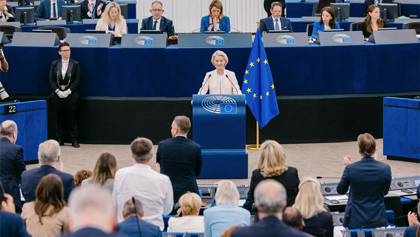 Ursula von der Leyen tại SOTEU 2026. Nguồn: The Parliament Magazine