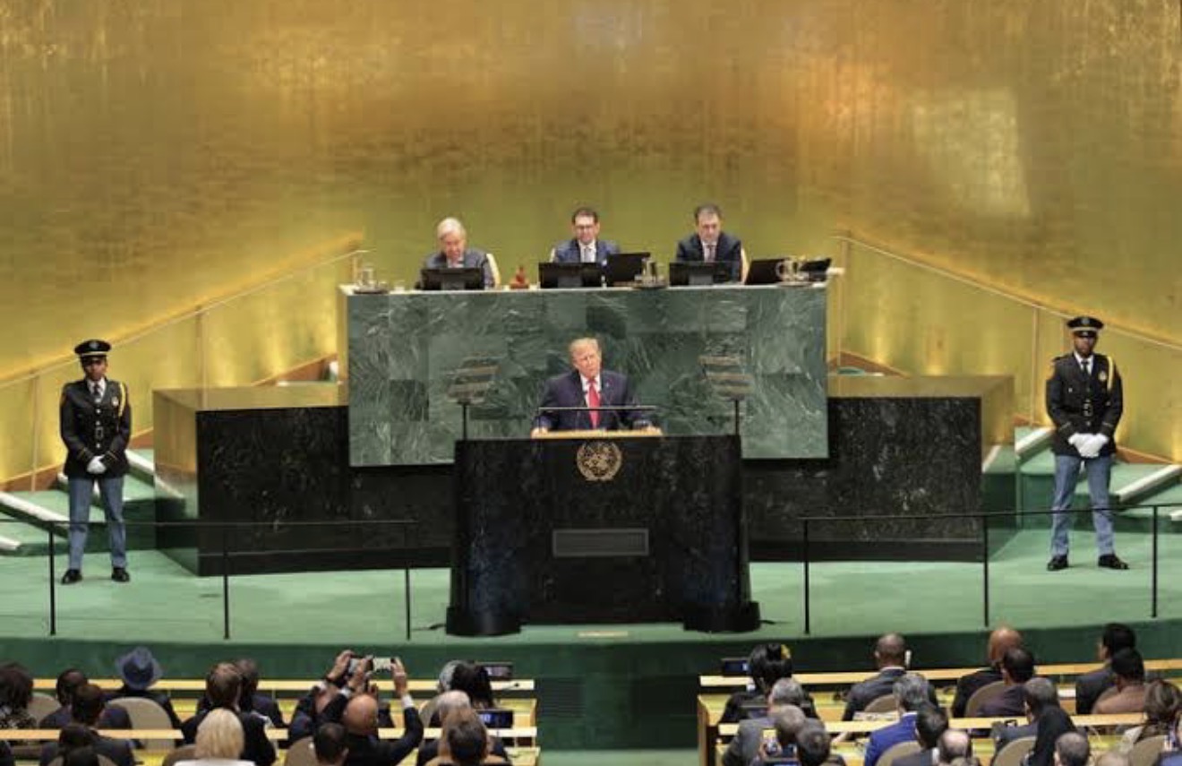 Trump tại phiên họp Đại hội đồng LHQ khóa 81, New York. Nguồn: USA Today