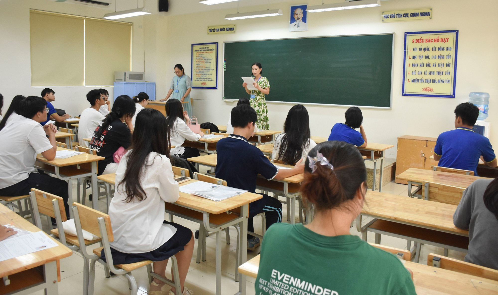 Thí sinh trong giờ làm bài kỳ thi tốt nghiệp THPT 2026. Nguồn: Báo Chính phủ